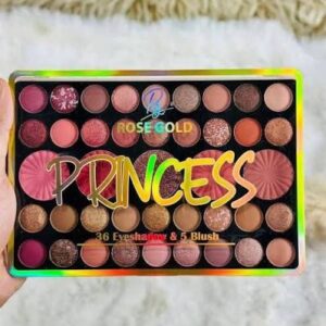 باليت مكياج PRINCESS Rose Gold – 36 ظلال عيون و5 بلاشر